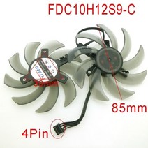 [해외] 배송 GEFORCE GTX1080 GTX1070 GTX1060 그래픽 카드 냉각 팬용 FDC10H12S9C DC12V 0.35A 4PIN 86MM VGA 팬, FDC10H12S9-C set
