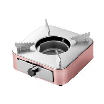에탄올난로 푸시 풀 서랍이 있는 유용한 스테인레스 스틸 건식 보일러 컴팩트 캠핑 스토브 단열 가장자리 용품, [02]  Rose Gold