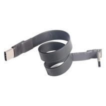 USB 3.1 c형 연장 케이블 90 도 어댑터 FPC FPV 리본 플랫 3A 1bps EMI 차폐, [01] Beige