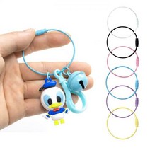 컬러 와이어링 10P 비즈 아크릴 키링 만들기 부자재, 3-와이어링10p-핑크