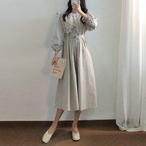 요시아나 [당일발송] 소녀감성 엘리자베스 레이스 빅카라 원피스 -3컬러