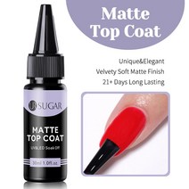 UR UGAR-UV LED 베이스 젤 닦지 않는 탑코트 네일아트 매트 탑코트 네일젤 폴리시 매니큐어, 03 Matte Top Coat