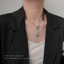 DFMEI 여름 사랑의 리틀 엔젤 목걸이 여 리틀 인스 풍의 쇄골 체인 트렌디 목걸이 액세서리