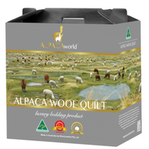 Woolcomfort 울컴포트 알파카 이불 킹 사이즈 Alpaca and Wool Blend Quilt 500GSM 100% 호주산 알파카 양털과 양털로 제작, 30% 순수 신 알파카 양털 70% 퍼피울