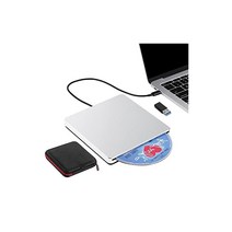 Biscon DVD 드라이브 외장 USB 3.0/TypeCD/DVD ROM 플레이어 드라이브 CD/DVD 읽기 쓰기 DVD±RW CDRW 지원 랩톱 PC Apple MacMacBook Air Pro Windows 11/10/8.1/7/XP/Vista OS적용 항공 알루