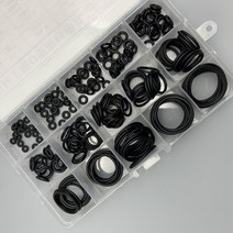 자동차하부세차 편사 투명 고압 호스 225 pcs/Box 고무 O 반지 Thickness2.4mm 구색 O 링 씰 니트릴 와셔, 01 Black_01 2.4mm