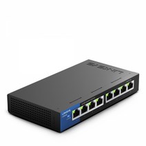 링크시스 LGS108 8포트 스위치허브 1000Mbps 8Port 언매니지드 기가비트 이더넷스위치허브