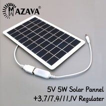 5V 1000mA 태양 전지판 18650 출력 3.7V 11.1V 컨트롤러 야외 배터리 충전기 USB 여성 레귤레이터, 01 3.7V