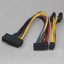 atx 24핀에서 18핀 앰프로 hp z600 션 서버 18awg용 듀얼 ide molex 6pin 변환기 어댑터 전원 케이블 코드, 사타 케이블