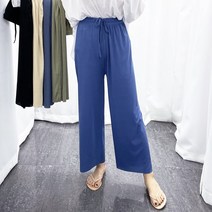 더탑 2개 여성용 5컬러 통바지 팬츠