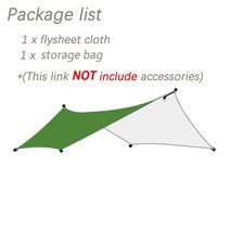 돔쉘터 육각 옥타곤 장박 텐트 캠핑쉘터 tarp tent 3x4m 야외 awning, 초록