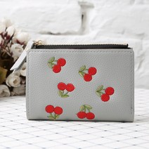 DFMEI 세로 버클 자수 숏 트렌드 머니클립 심플 패션 지갑