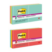 Post-it 포스트잇 팝업 POP-UP 컬러팩 큐브타입 멀티팩 76X76, 1개, 23.케이프타운/6패드
