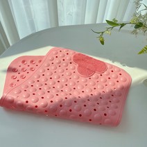 퍼플리빙 욕실 욕조 미끄럼방지 매트 70x40, 1개, 핑크