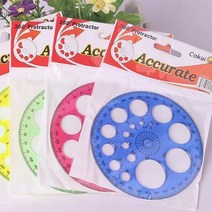 Ellen Brook-편지지 360 도 원형 눈금자 투명 원형 사무실 학교 제도 공급 각도기 템플릿 1 개