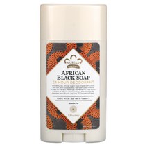Nubian Heritage (누비안 헤리티지) 24시 데오드란트 아프리칸 블랙 솝 2.25 oz (64 g)