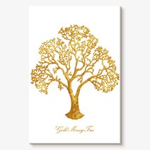 [당일발송] 7일간 추가할인! 황금빛 돈나무그림 재물운 성공운 부르는 풍수그림 프리미엄 액자 9종, 7. 샤인골드 돈나무