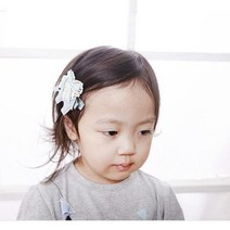 집게핀-아기코끼리 ABM(C) 그레이 집게핀 머리띠 머리핀 머리끈 헤어핀