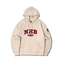 뉴해빗 .NHB 아플리케 후드_베이지