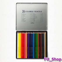 ForU660 문화 컬러링북 미술도구 세트 색연필 문구점 24색 채점용색연필 채점색연필, 상세페이지 참조, 본상품