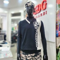 이랜드 [파사디골프]파사디골프_남성_봄_세련된 앞판 반전스컬 인타샤 니트조끼_Q23SKV241MR_평촌_평촌점