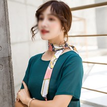 쏠디 여성 스카프 머리끈 숏 머플러 봄 가을 선물