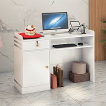 인포메이션 카운터 데스크 매장용 계산대 포스대, 웜 플래티넘 바 120x37x90cm