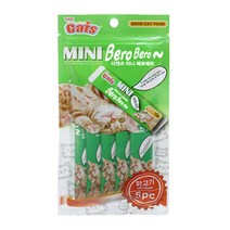 더캣츠 미니베로베로 닭고기 5개입 츄르 고양이파우치 고양이간식 습식 추루 길고양이츄르 짜먹는간식 추르