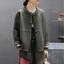 마마제이 여성의류 중년여성옷 40 50대 엄마옷 선물 미시옷 마담옷 빅사이즈 스티치 블루종 자켓 점퍼