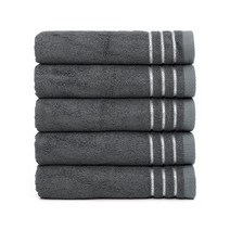 클라우망 뱀부얀 먼지없는 세면타올 150g 딥그레이 5장