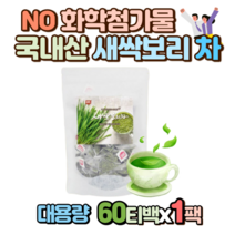 대용량 국내산 새싹보리 차 60티백 x 1봉