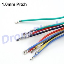 픽스호크 쿼드콥터 드론 6 가지 색상 사전 크림핑 케이블 7cm SPRacing F3 F4 F7 베타플라이트 옴니버스 런캠 카메라 VTX 실리콘 와이어 24 개/묶음, [01] 1.0 to 1.0