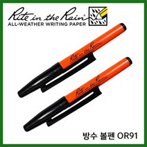 라이트인더레인 방수펜 방수볼펜 스페이스펜 OR91, 블랙 잉크