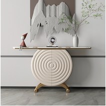 2023 럭셔리 1.4M 사이드 캐비닛 마이크로 화이버 가죽 베니어 콘솔 테이블 홈 스지 베란다 테이블 소결 스톤, 01 A