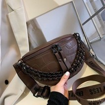 TANC 여자 가방 파우치 와이드 어깨끈 체인 크로스TANC