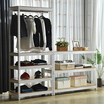 조립식 가정용 철제 팬트리선반 부모님집 슈퍼진열대 방꾸미기 다용도실 화분받침대, JSR 독립2단 화이트 210cm 80x50cm