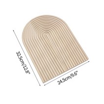 나무도마 빵진열트레이 우드 반달 트레이 나무쟁반 북유럽 나무 스토리지 데스크탑 스토리지, 타원형 1