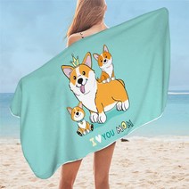 침구 아웃 도어 개 타월 욕실 수채화 아트 비치 타월 성인용 다채로운 동물 마이크로 화이버 담요 Pomerani toalla, 2, 75cmx150cm