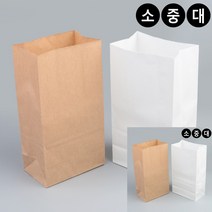 무지 각대봉투 소 - 브라운 답례품봉투 선물포장봉투 포장선물, 대 - 화이트