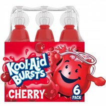 KoolAid Kool Aid Bursts 체리 어린이 음료 6캐럿 팩 6.75fl 온스 병