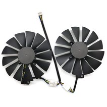 Rakstore FDC10M12S9-C 95mm 그래픽 카드 냉각 팬 교체용 ASUS Strix GTX1050 GTX1050Ti RX 470 RX 580 듀얼 쿨러 팬