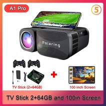 홈시어터 프로젝터 디지털 비디오 시네마 캠핑, 9.Pro Screen TV Stick - EU 플러그