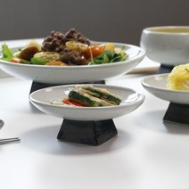 여주도자기 핸드메이드 그릇 묘미 앞접시 디저트접시 반찬접시1p, 1개