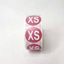 의류 사이즈 스티커 옷 라벨 원형 바지 티셔츠 알파벳 크기 표시 XS