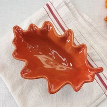 아티진 나뭇잎 접시 그릇 수입 빈티지 소스 교환 도자기 카페, C