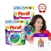 퍼실 디스크 캡슐 세제 파우치형 38입x2개 컬러/라벤더_퍼실300ml, 컬러