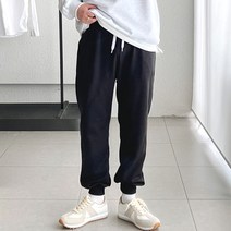 코튼 데일리 특양면 기모 스웻 트레이닝 남자 밴딩 조거팬츠