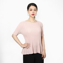 마담플리츠 아티 플리츠 티셔츠 주름옷 이세이 엄마옷 반팔