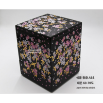 3단 사각 찬합 피크닉 스타일 사쿠라 소풍 스시 초밥 회 도시락 보자기 포함 일본, 신상품 빨강 사쿠라 3단 15X15X15