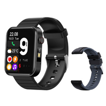 스마트워치 Kospet 2023 magic 3s smartwatch 여성 다이얼 통화 스피커 풀 터치 심박수 모니터 피트니스 블랙 블루 남성용, 블랙 앤 그레이 스트랩